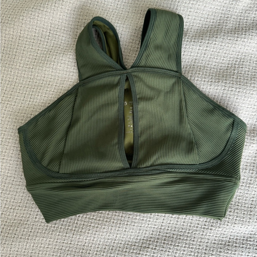 Buff Bunny Sphynx Ribbed Sports Bra Small